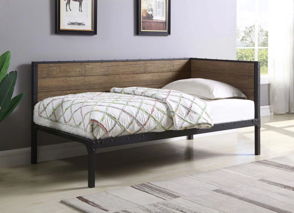 Weathered Chestnut and Black Daybed O2622