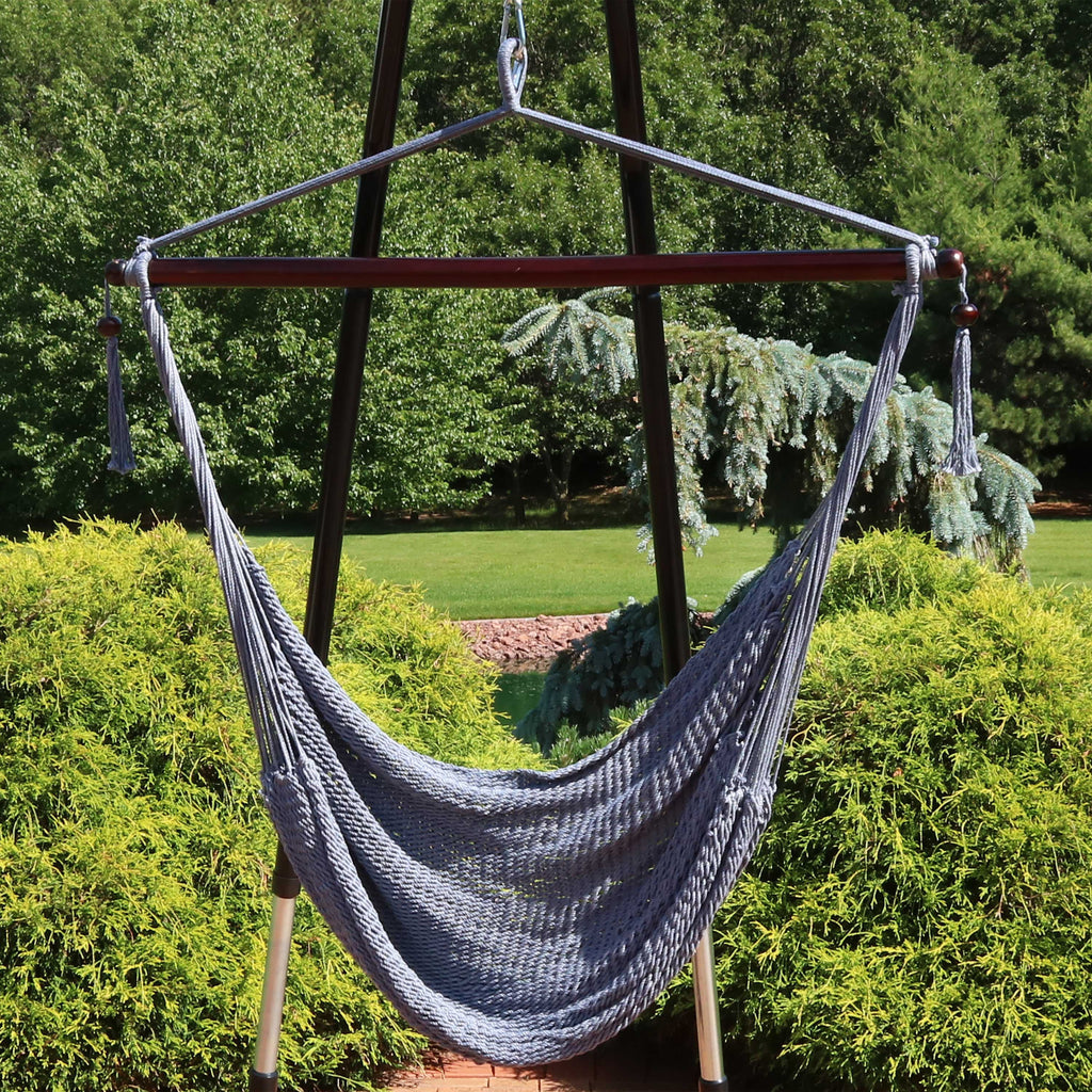 Rope Hanging Hammock Chair Swing - Gray J867