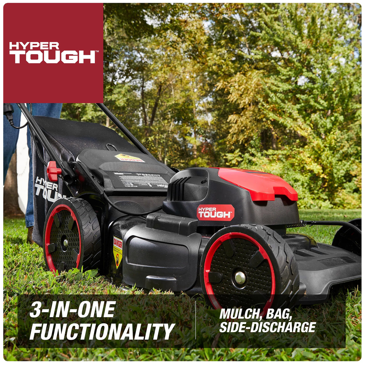 13A Corded Electric Push Walk-behind Lawn Mower D883