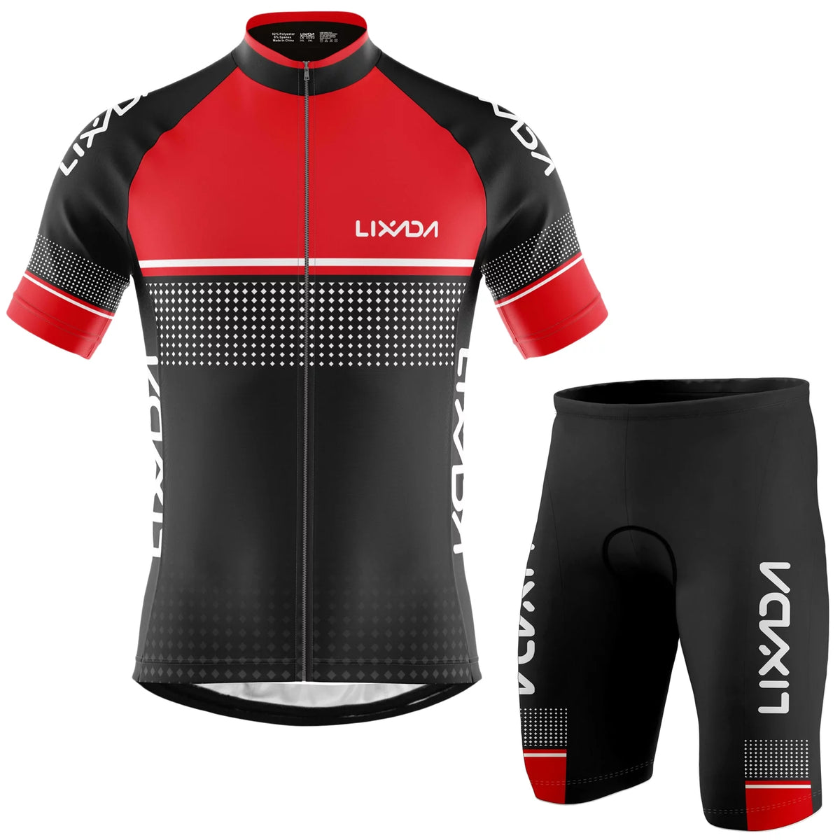 Breathable Quick-Dry Short Sleeve Cycling Jersey and Padded Shorts Set M84829