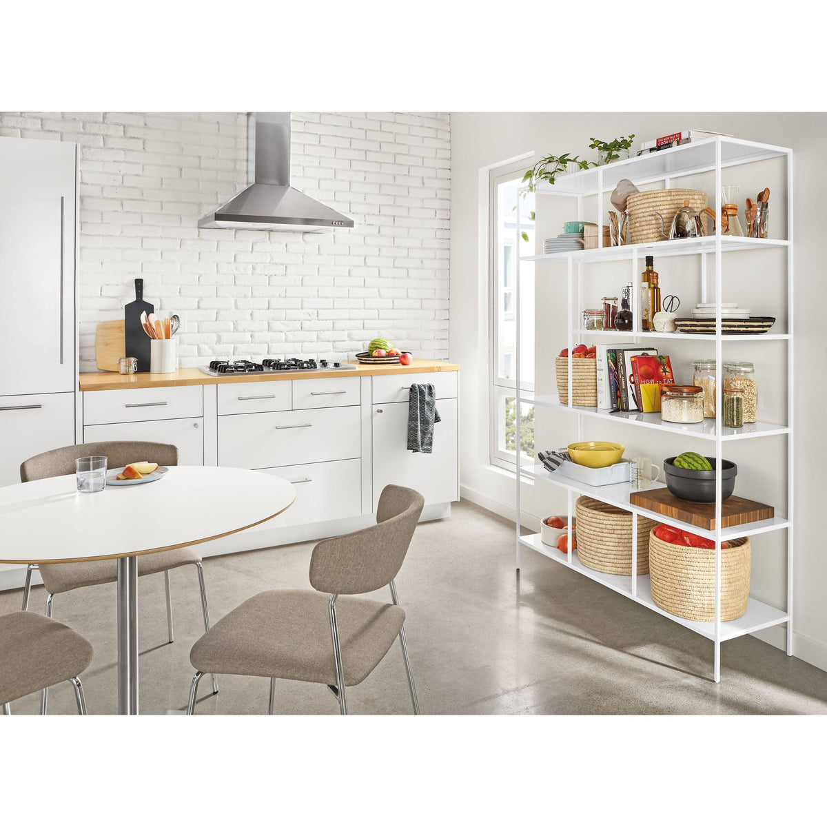 Modern Bookcase 15d 48W 72H in Ocean X91334