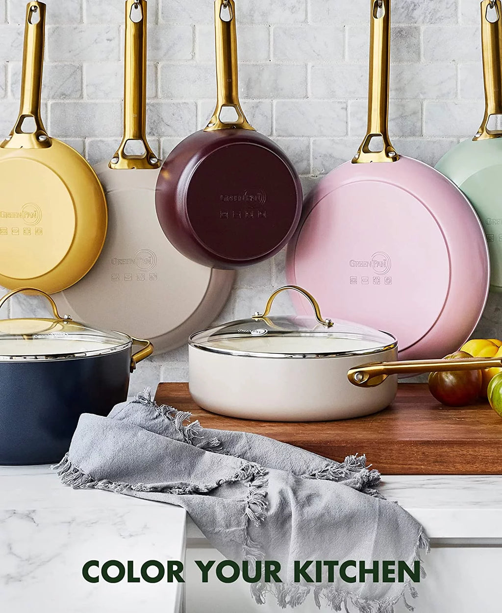 Hard Anodized Ceramic Nonstick 10 Piece Cookware Set M2732