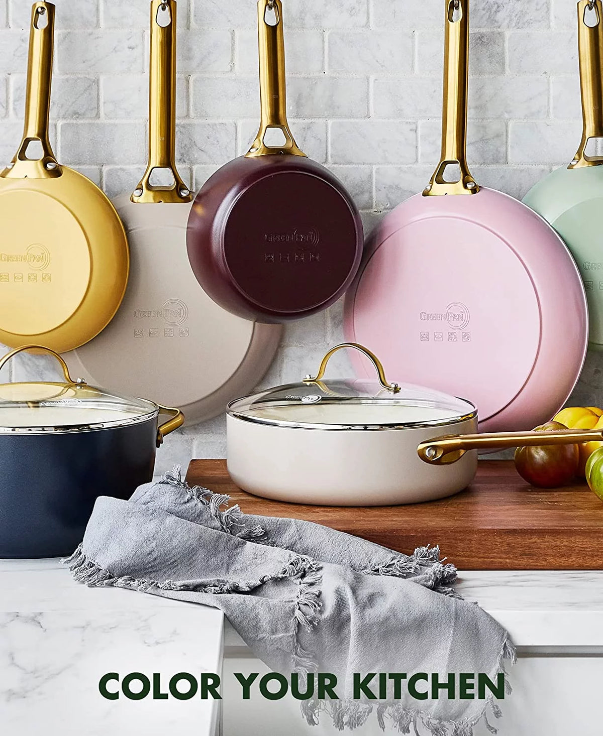 Hard Anodized Ceramic Nonstick 10 Piece Cookware Set M2732