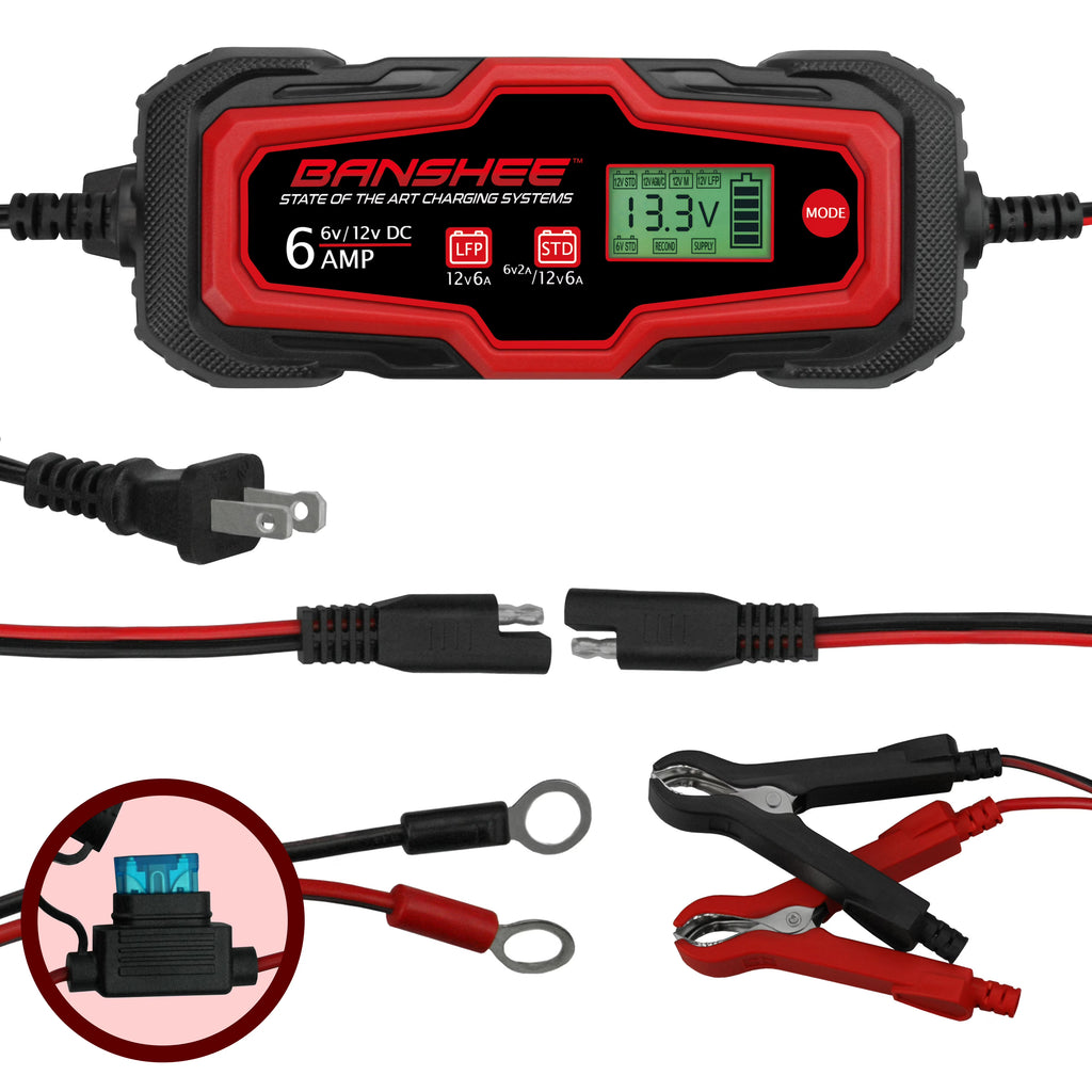6-12V 6A Smart Car Battery Charger S415392