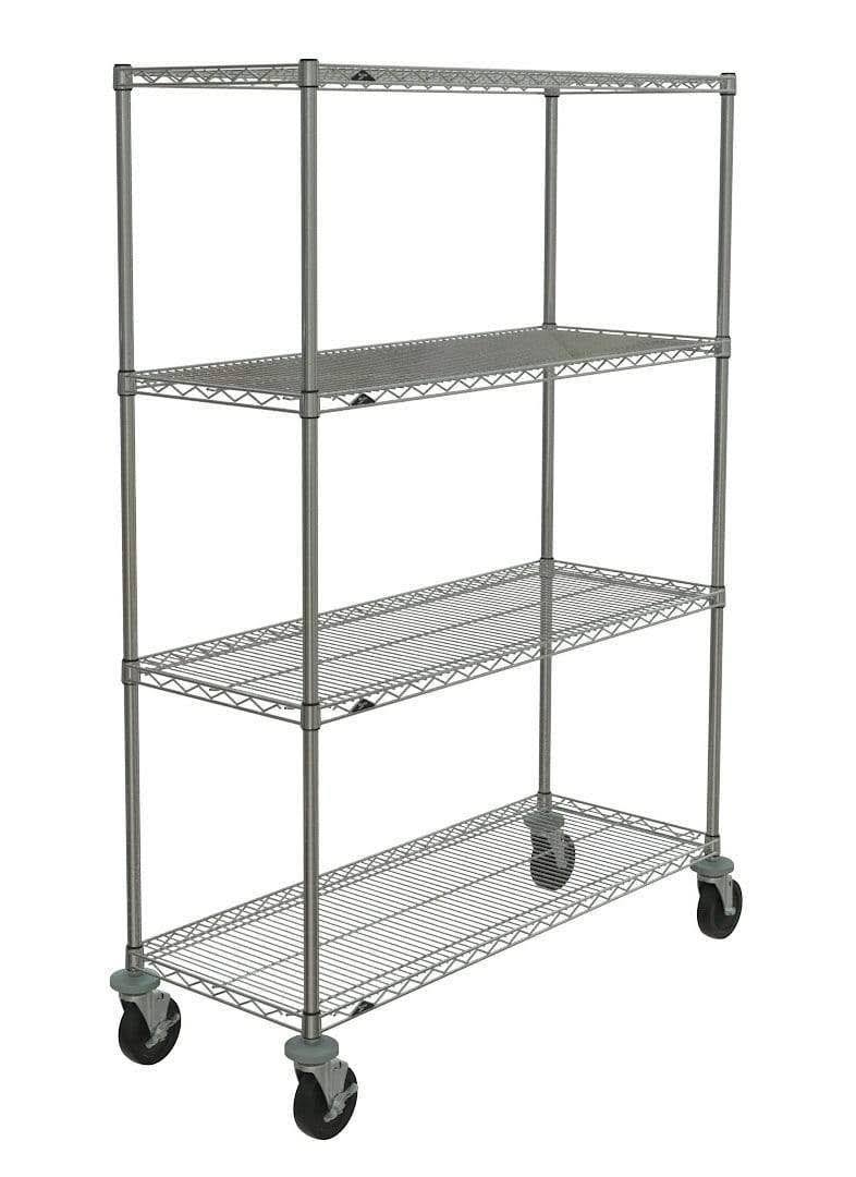 Stem Caster Cart, Wire, 48x22W x 18x22D x 69x22H W598