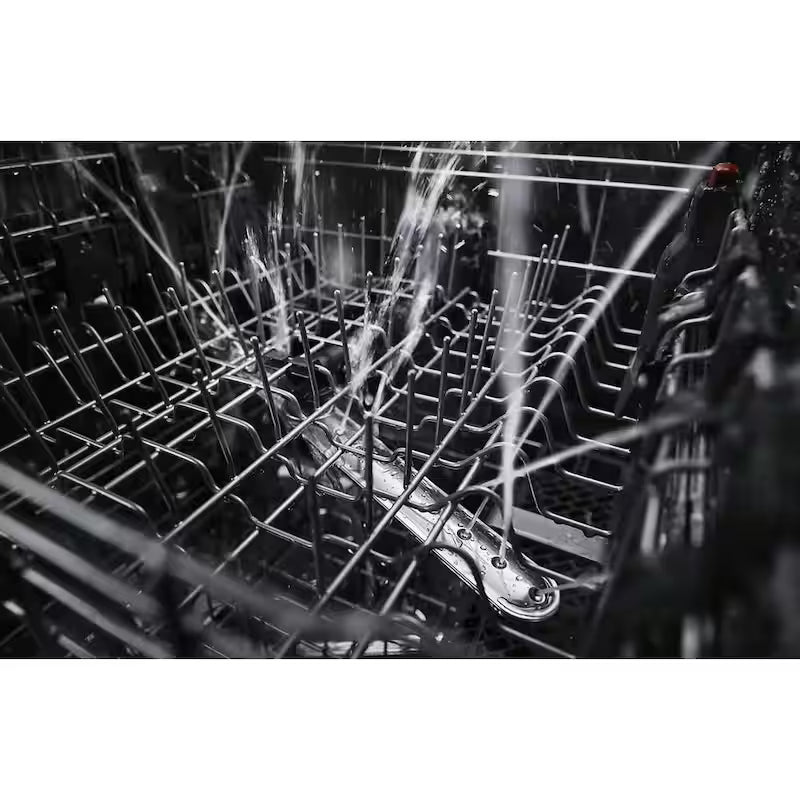 Black Stainless Built-in Dishwasher with Stainless Steel Tub and Third Level Rack W55349