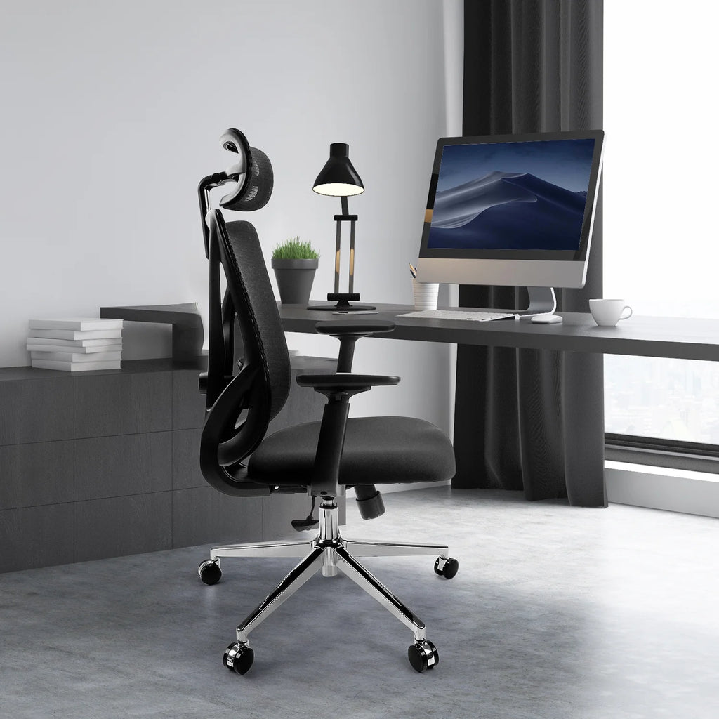 Black Ergonomic High Back Office Chair with Lumbar Support U9863