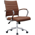 Brown PU Leather Swivel Tilt Executive Chair P1062