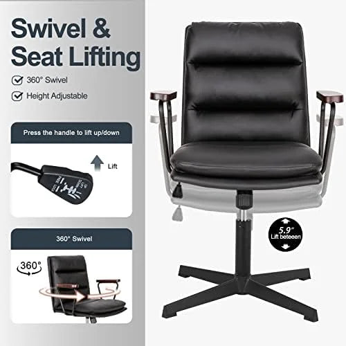 Criss Cross Ergonomic Adjustable Office Desk Chair with Cushion E309039