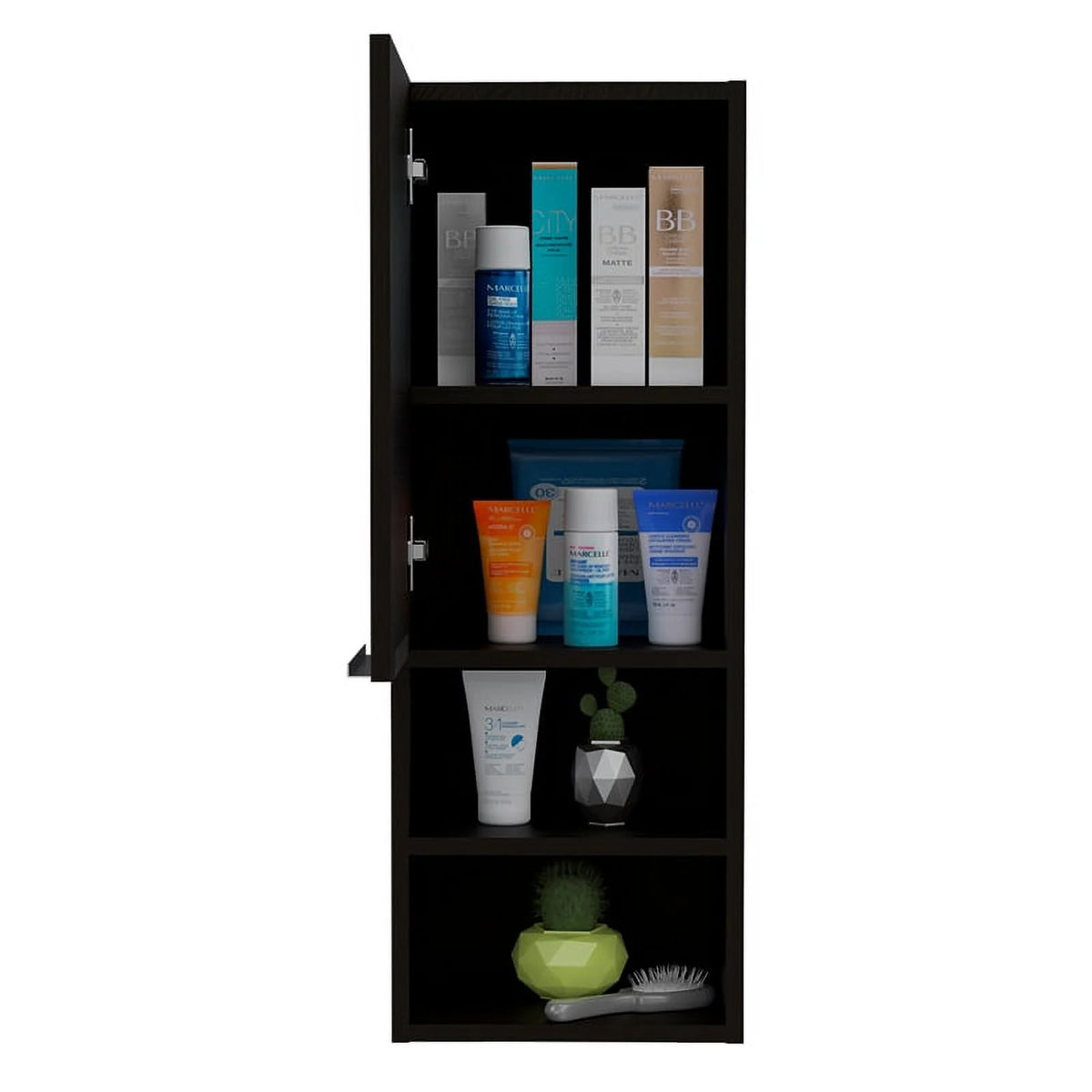 32" Black Engineered Wood Medicine Cabinet X613604