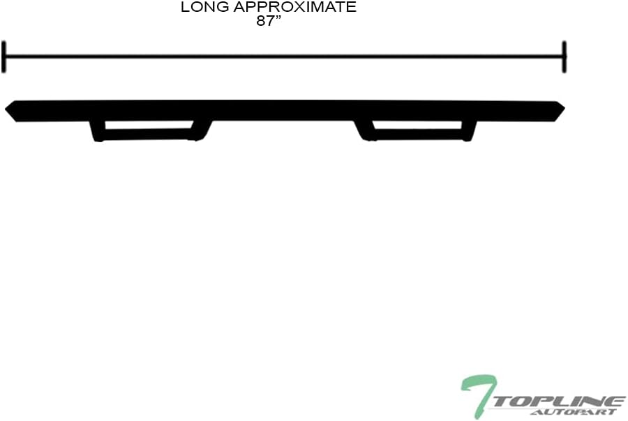 Matte Black Nerf Bars Running Boards for Chevy Colorado GMC Canyon Crew Cab V406619