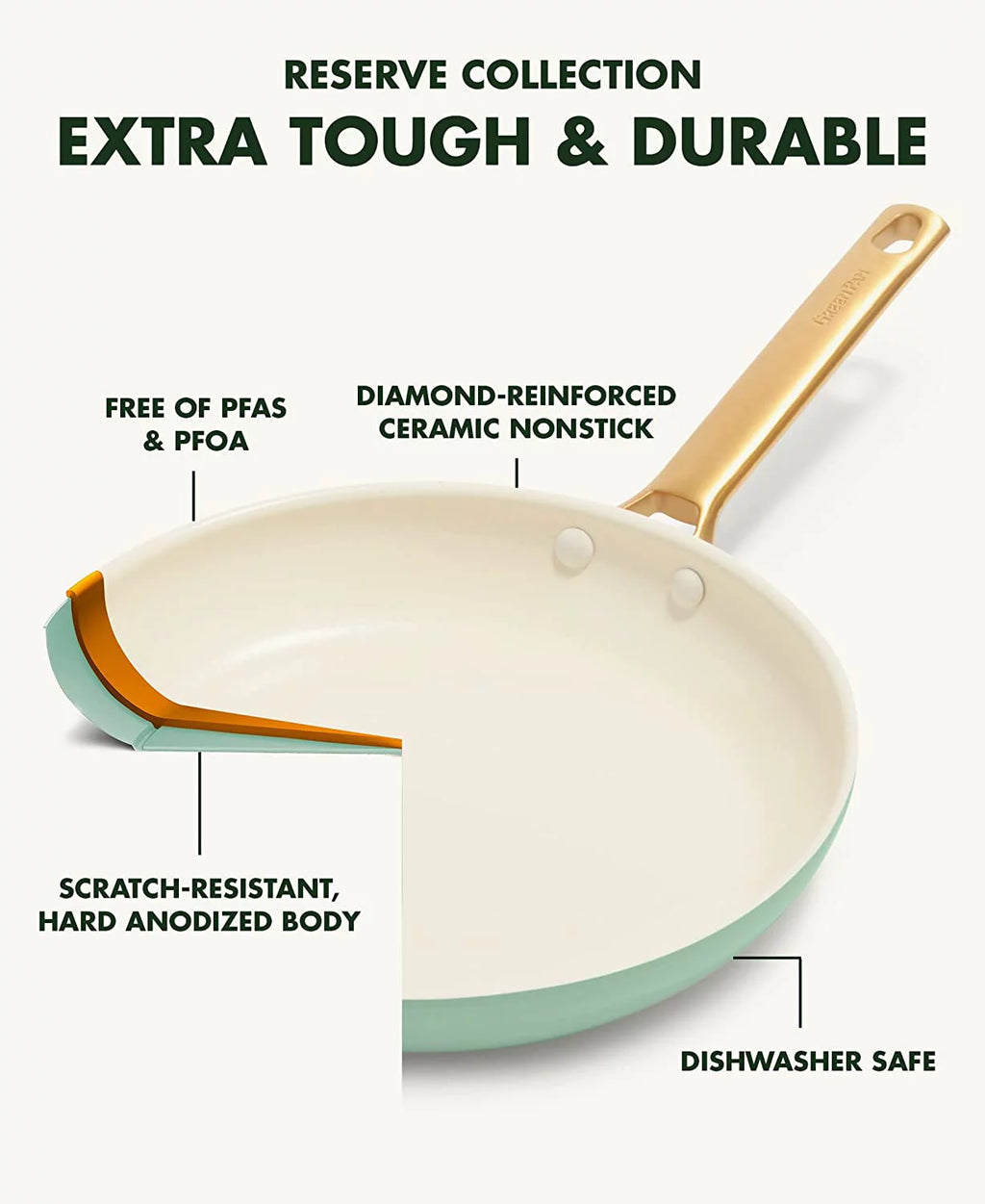 Hard Anodized Ceramic Nonstick 10 Piece Cookware Set M2732