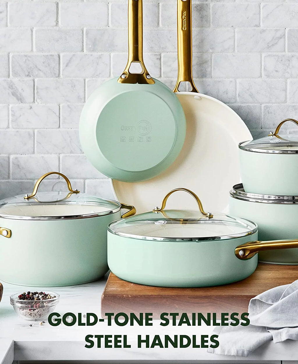 Hard Anodized Ceramic Nonstick 10 Piece Cookware Set M2732