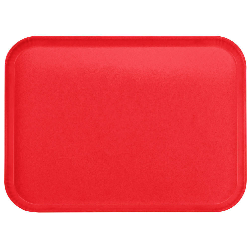 Red Glasteel Fiberglass Cafeteria Tray L292